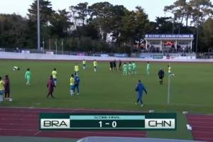 两连败！U16国足0-1巴西U16下轮将战科特迪瓦 李家进超远吊射造险